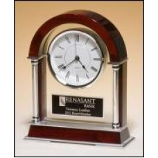 BC879 Mantle Clock with Chrome Accents